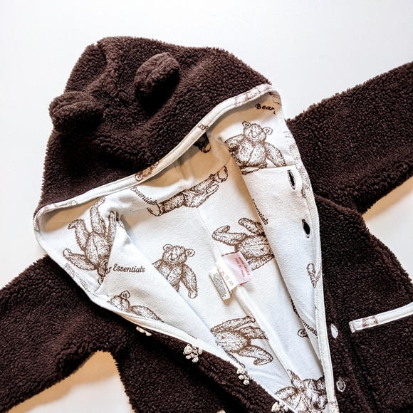 Vintage Infant Sherpa Bear One Piece - Picture 3 of 5